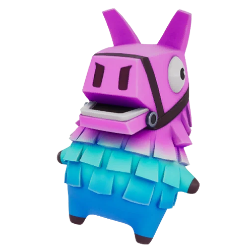 A llama pinata sprite in Fortnite.