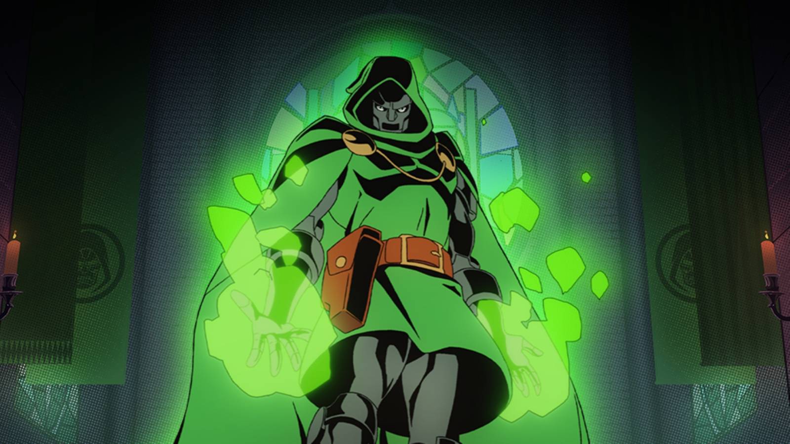 MARVEL Cosmic Invasion - The Siege of Castle Doom (DLC 2) - Key Art cropped showing Doctor Doom looking ominously at the camera