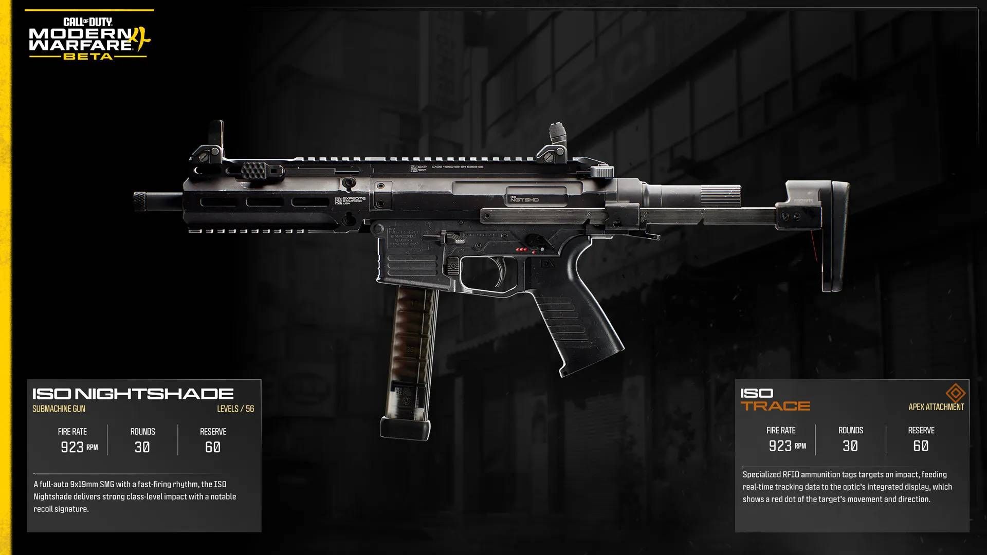 The ISO Nightshade in Modern Warfare 4.