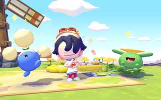 A Ditto celebrates with a Jumpluff and Skiploom