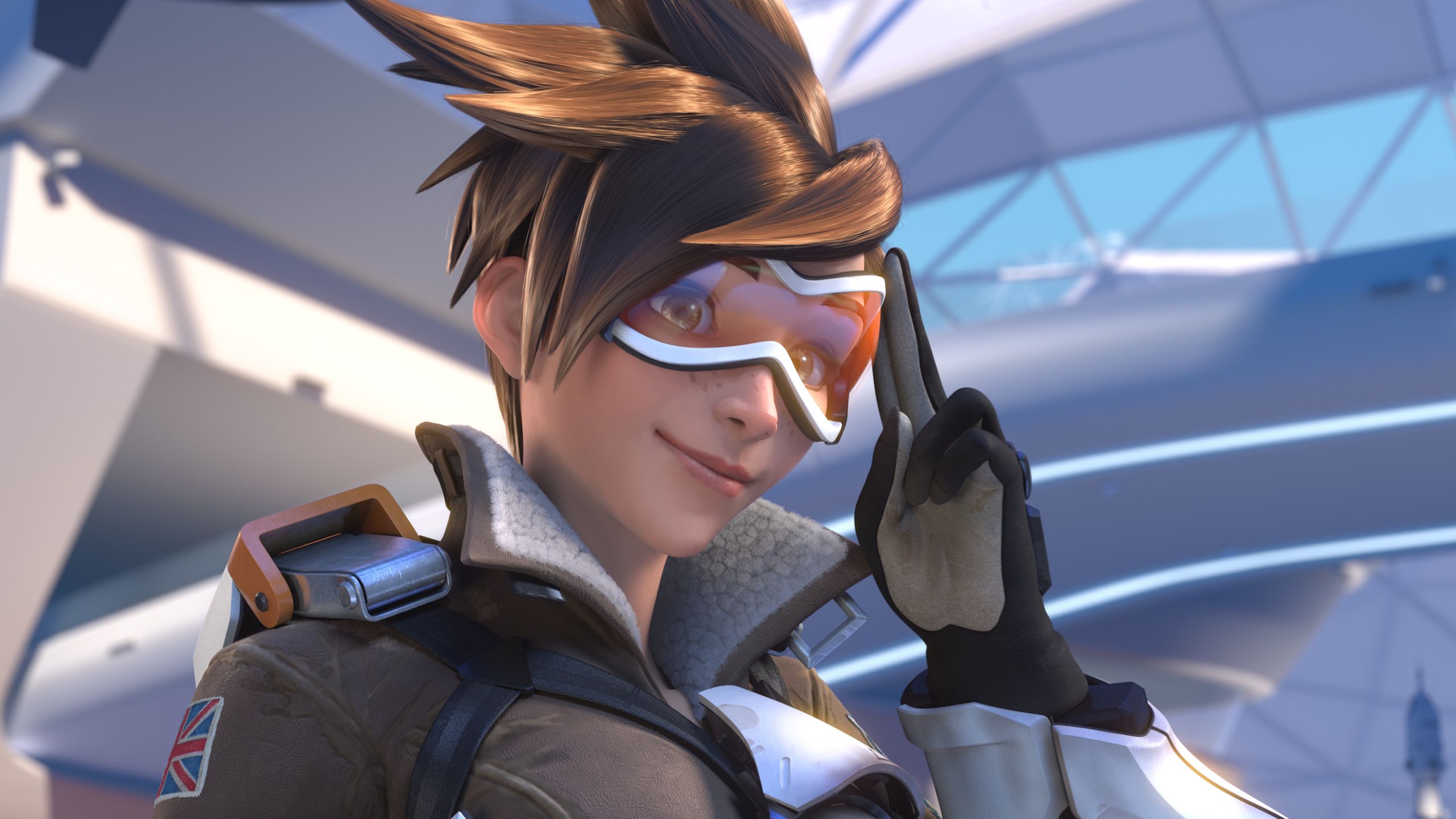Tracer in the Overwatch reveal cinematic