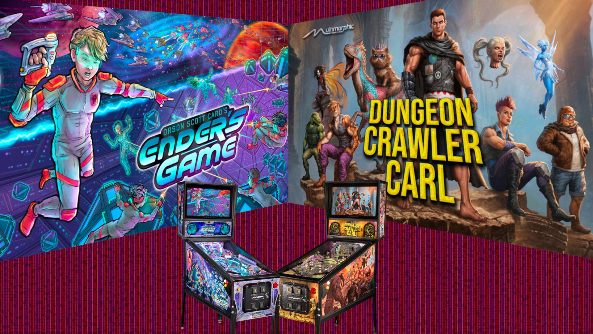 Multimorphic Reveals Dungeon Crawler Carl and Ender’s Game Pinball