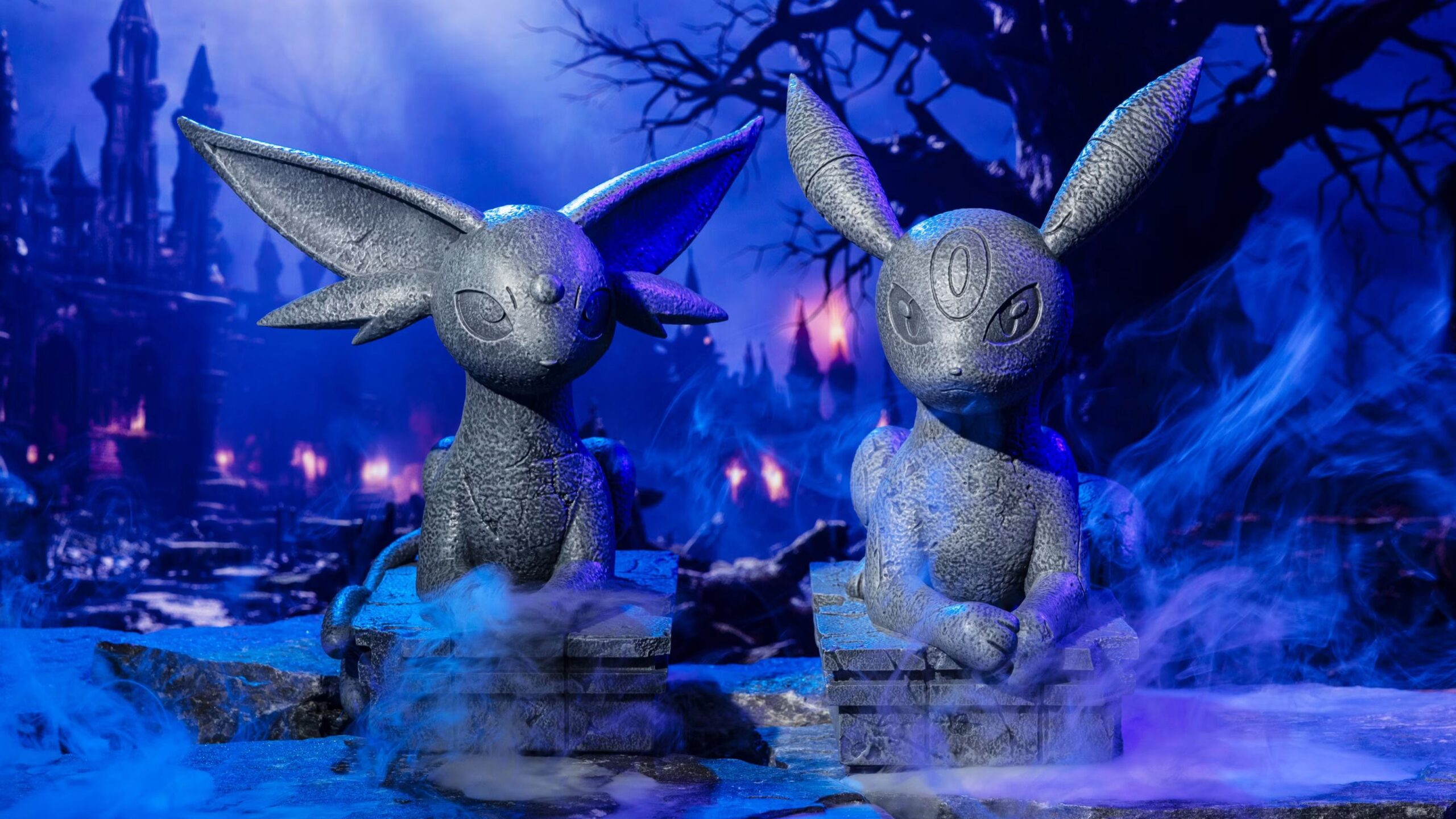 Pokemon Halloween merch statues