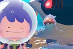 Ditto standing next to a Windup Inkay in Pokopia