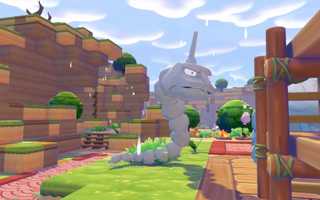 A Pokémon Pokopia screenshot of Onix
