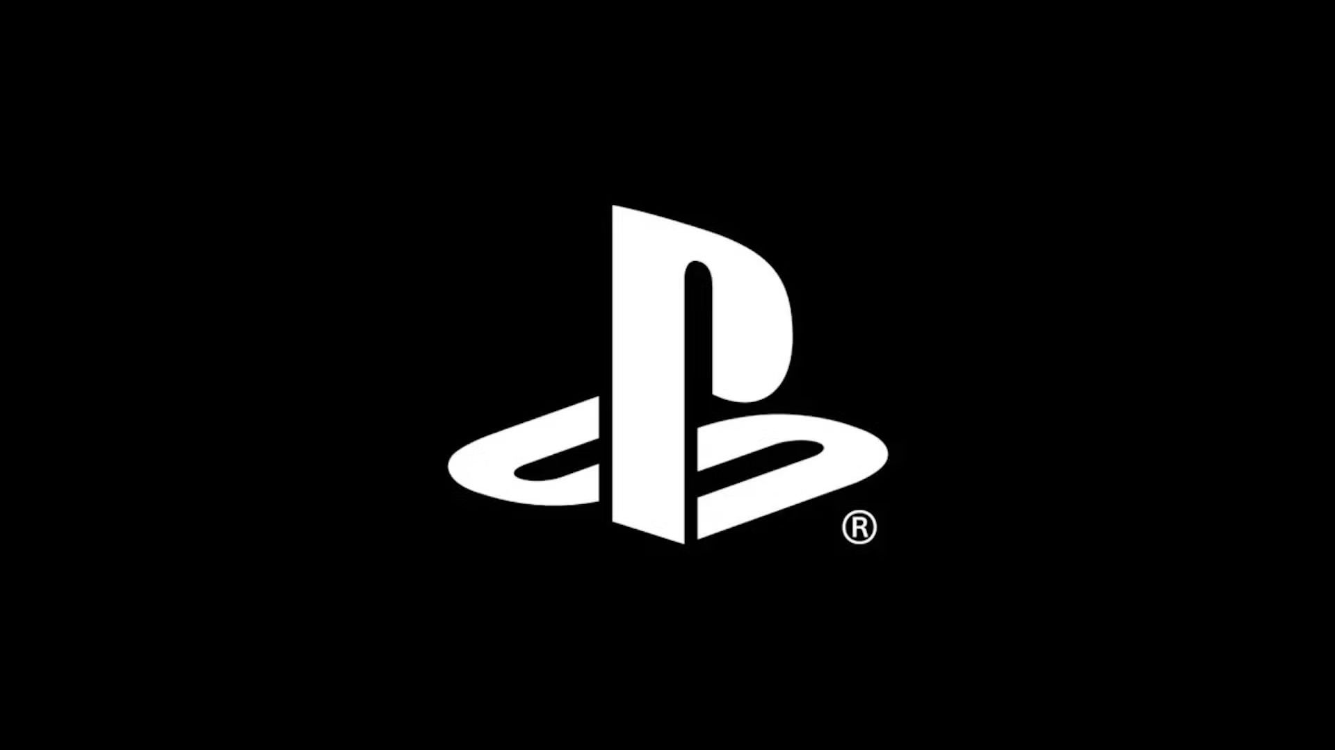 The PlayStation logo against a black background.