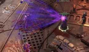 A psyker using a mind attack in Rogue Trader