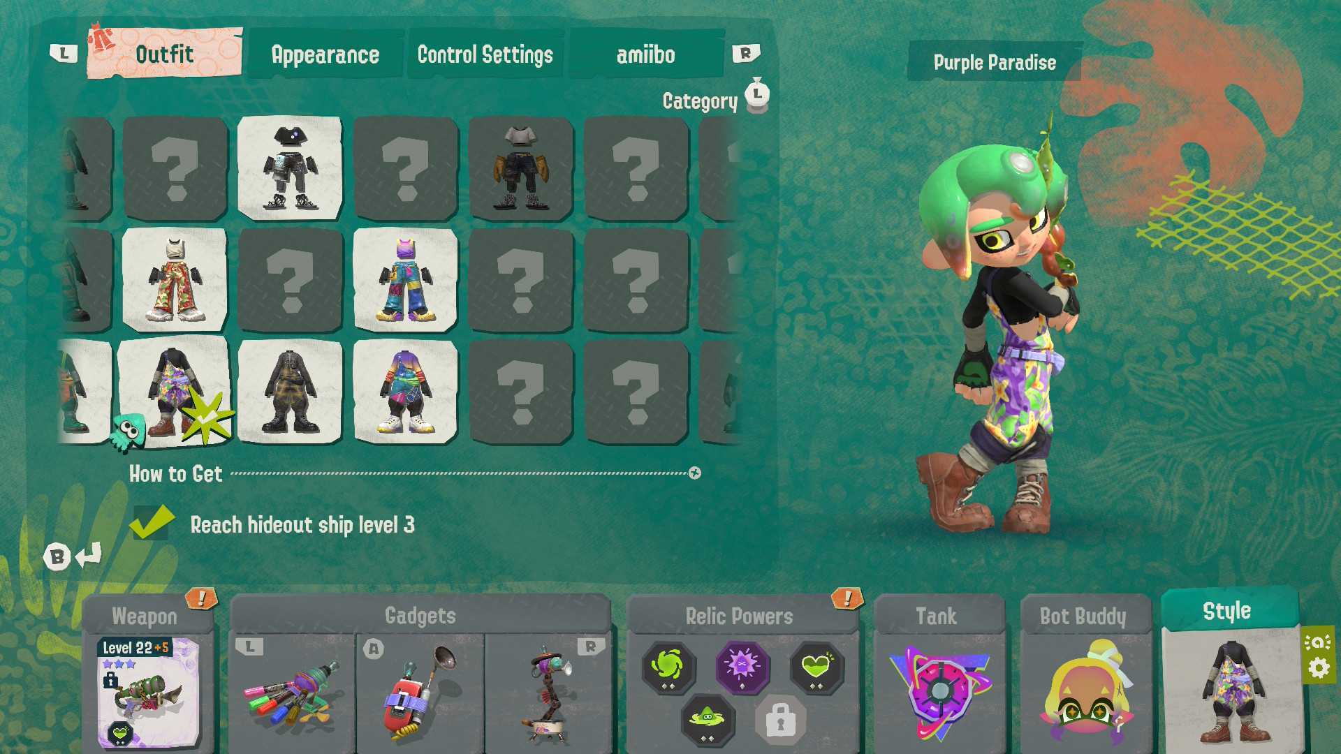 Splatoon Raiders Fashion