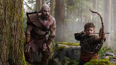 Ryan Hurst as Kratos and Callum Vinson as Atreus in God of War