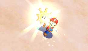 mario shows off his shine sprite