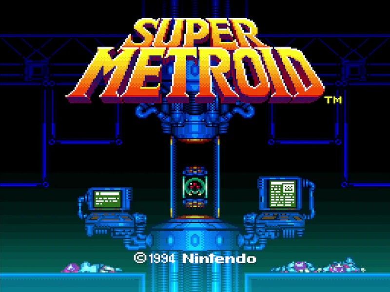 Super Metroid's title screen