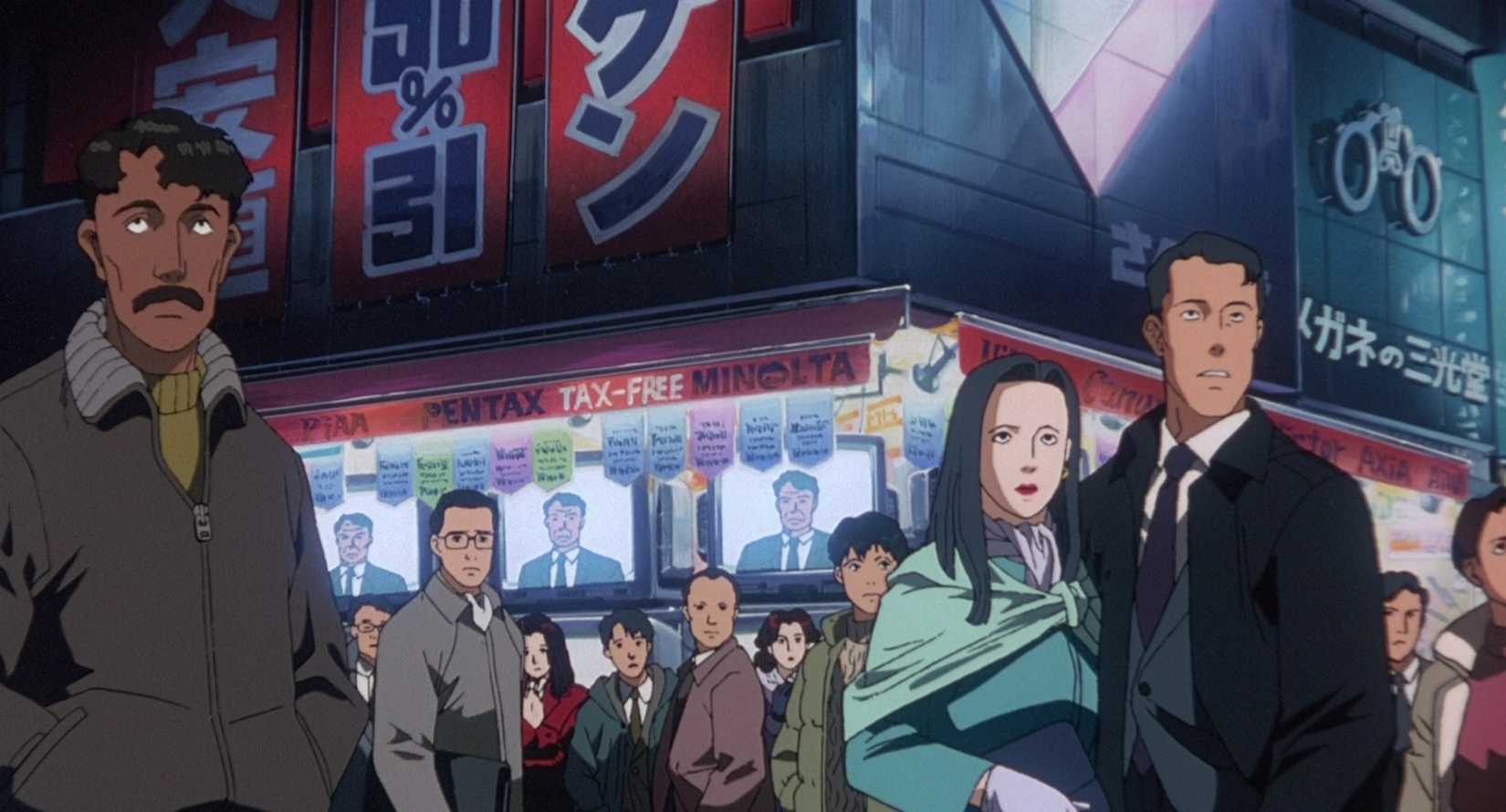 Peace is disrupted in the streets in Patlabor 2