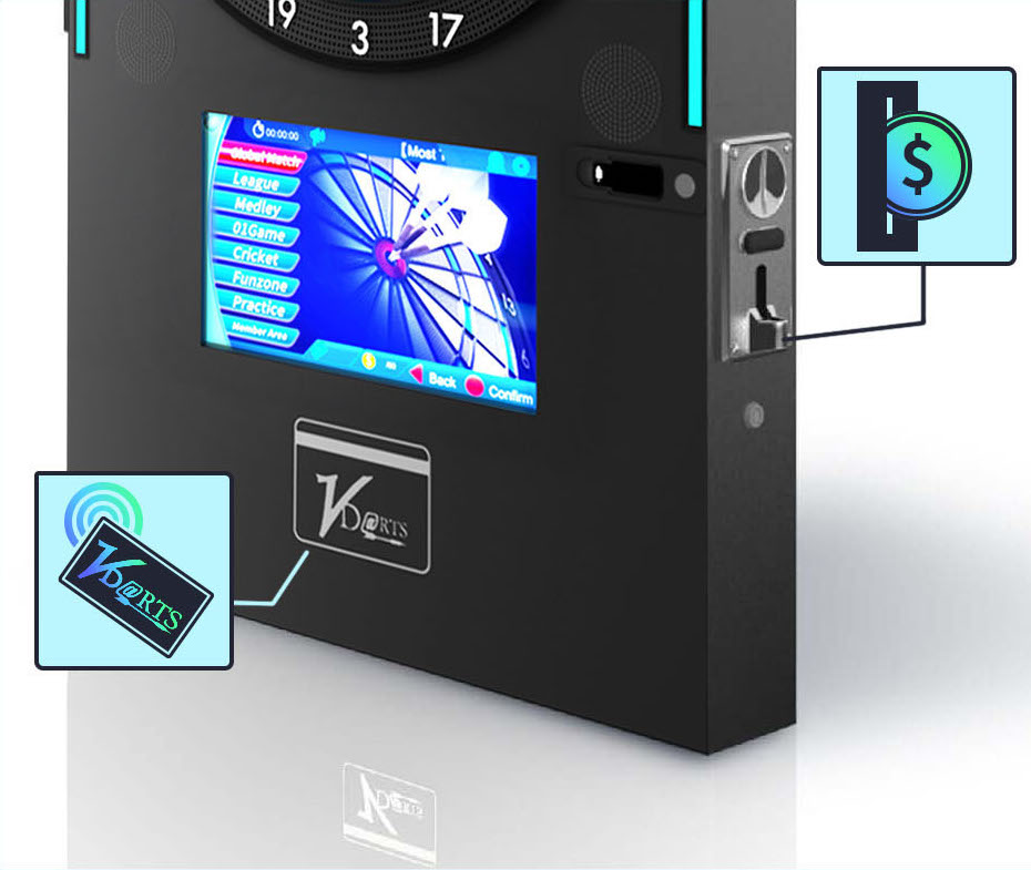 VDarts Mini Pro Electronic Dart Machine – Dynamic LED Dartboard - Image 5