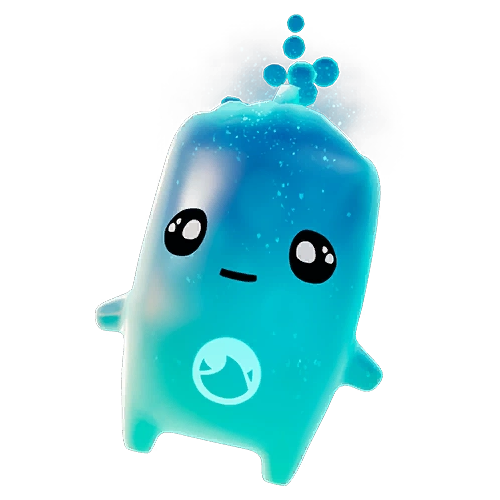 A Water Sprite, a blue creature full of liquid, from Fortnite.