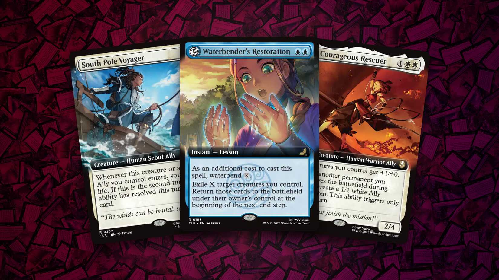 Waterbender's Restoration + South Pole Voyager + Suki, Courageous Rescuer [3 cards 1wmt97n]