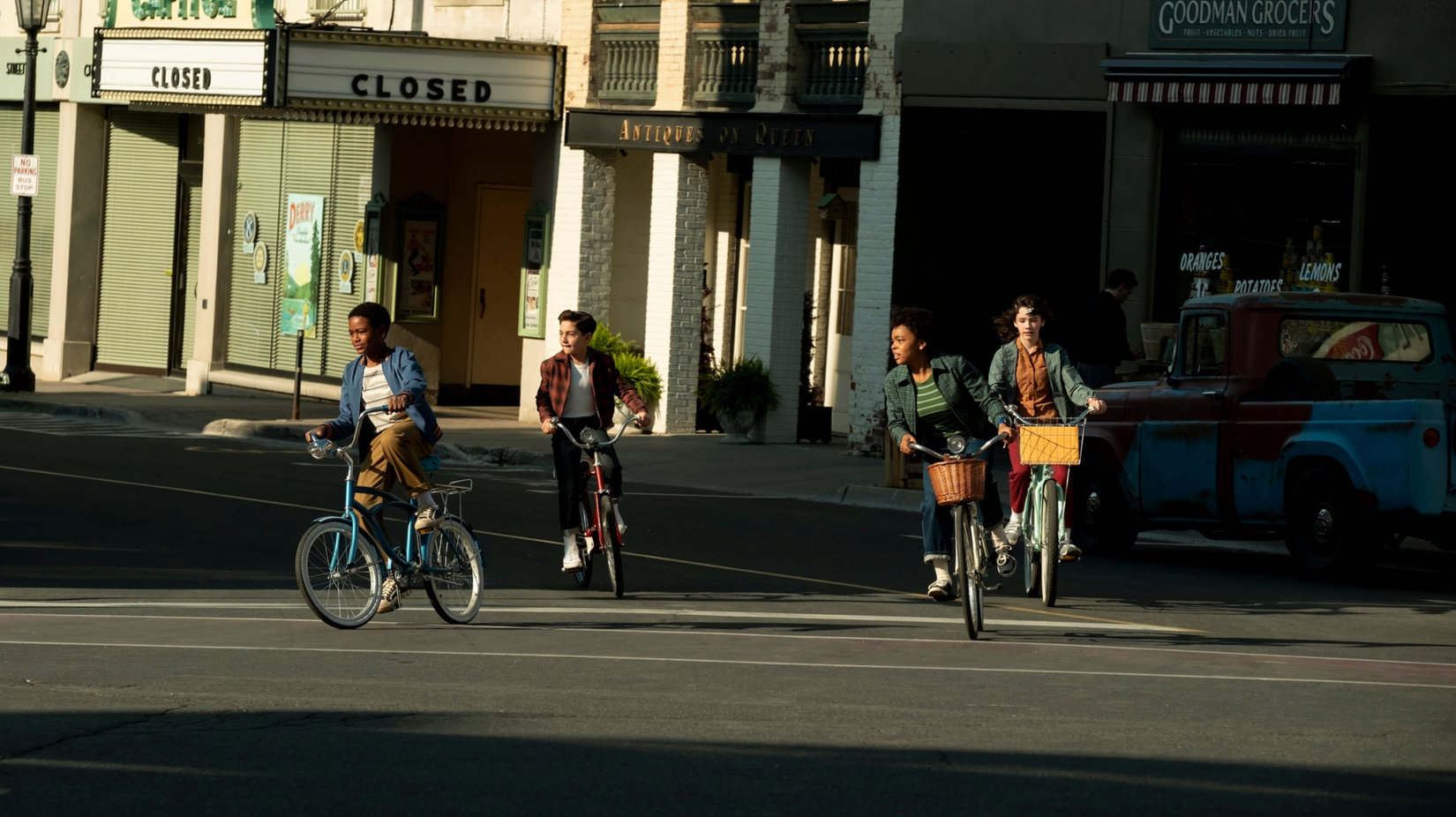 The children of Derry on hitting the streets on their bicycle in It: Welcome to Derry