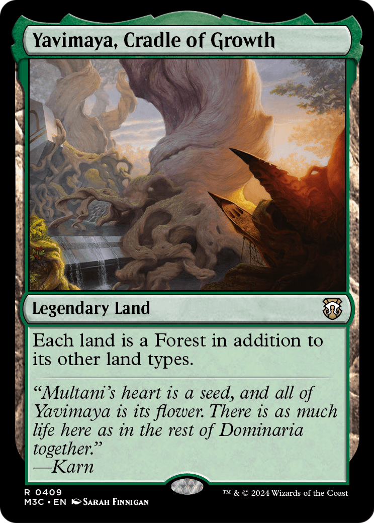 Yavimaya, Cradle of Growth - Modern Horizons 3 Commander 409 (8a12b4f7-8f6b-4a3c-9114-825e1b2099a0)