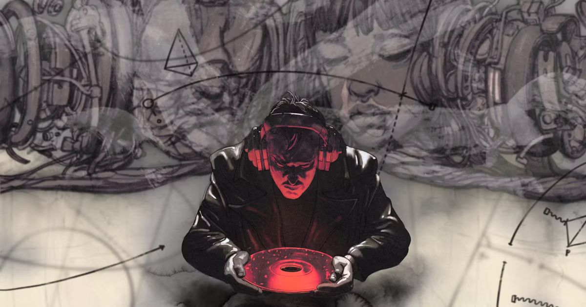 A character holds a disc in Zero Parades key art.