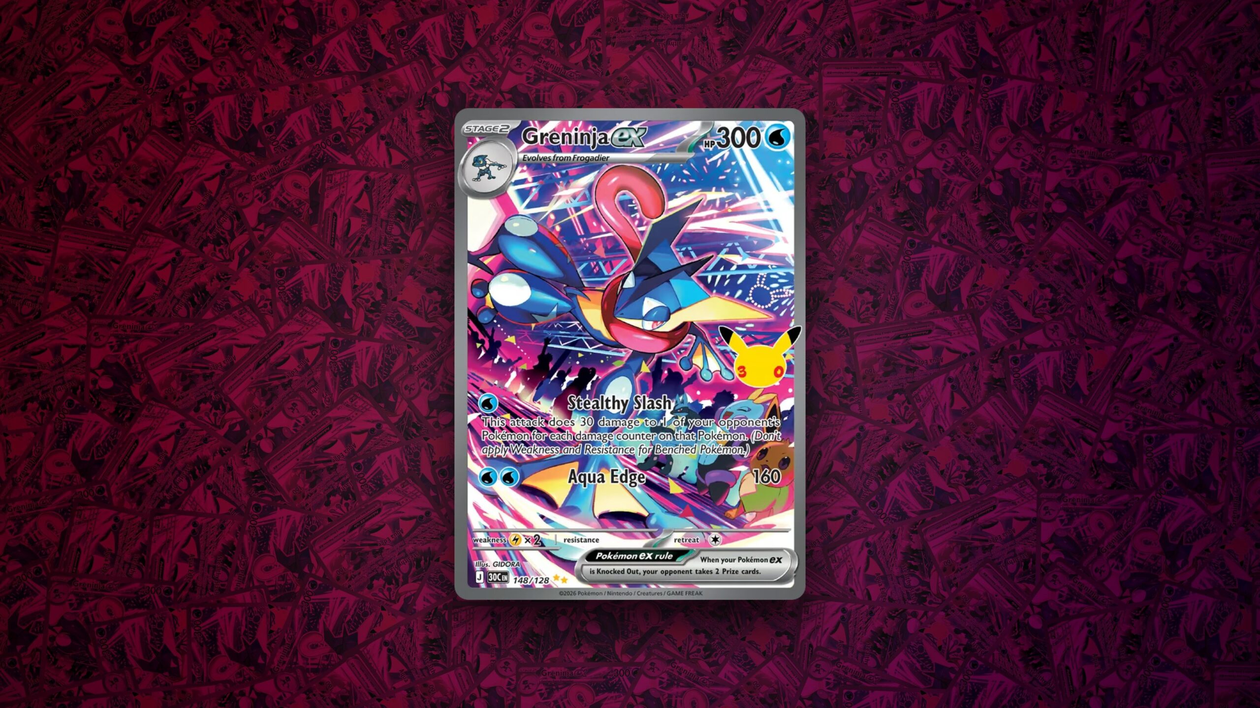 30th Anniversary Pokémon TCG Greninja ex SIR Screenshot