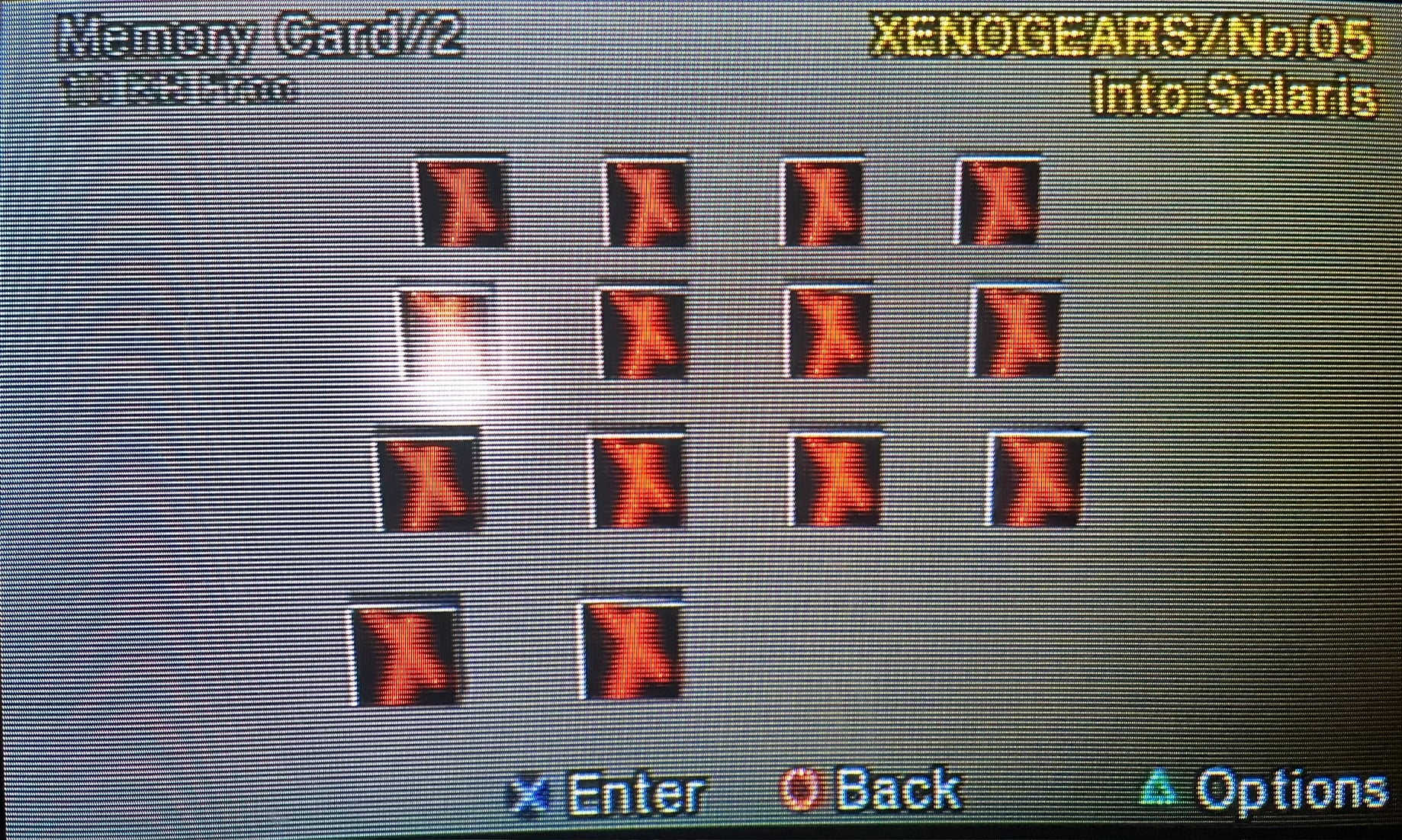 Xenogears save slots on my PS2