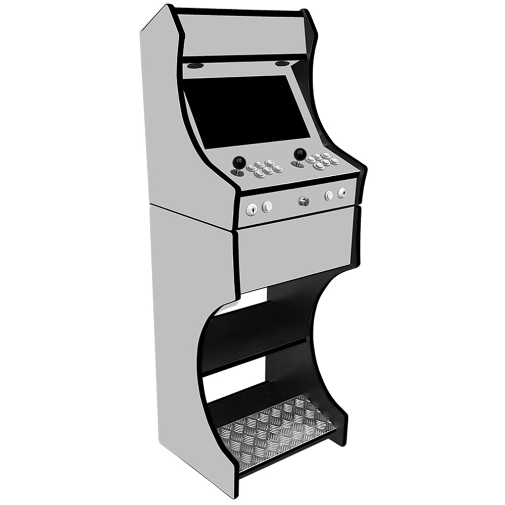 Retro Bartop & Stand - Plain Grey Machine