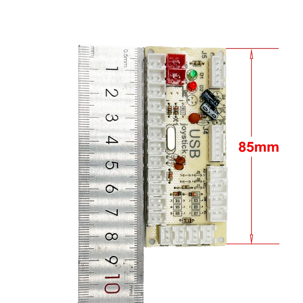 Arcade USB Encoder Zero Delay for PC PS3 Switch Raspberry Pi – 5 Pin & 2.8mm Buttons - Image 5