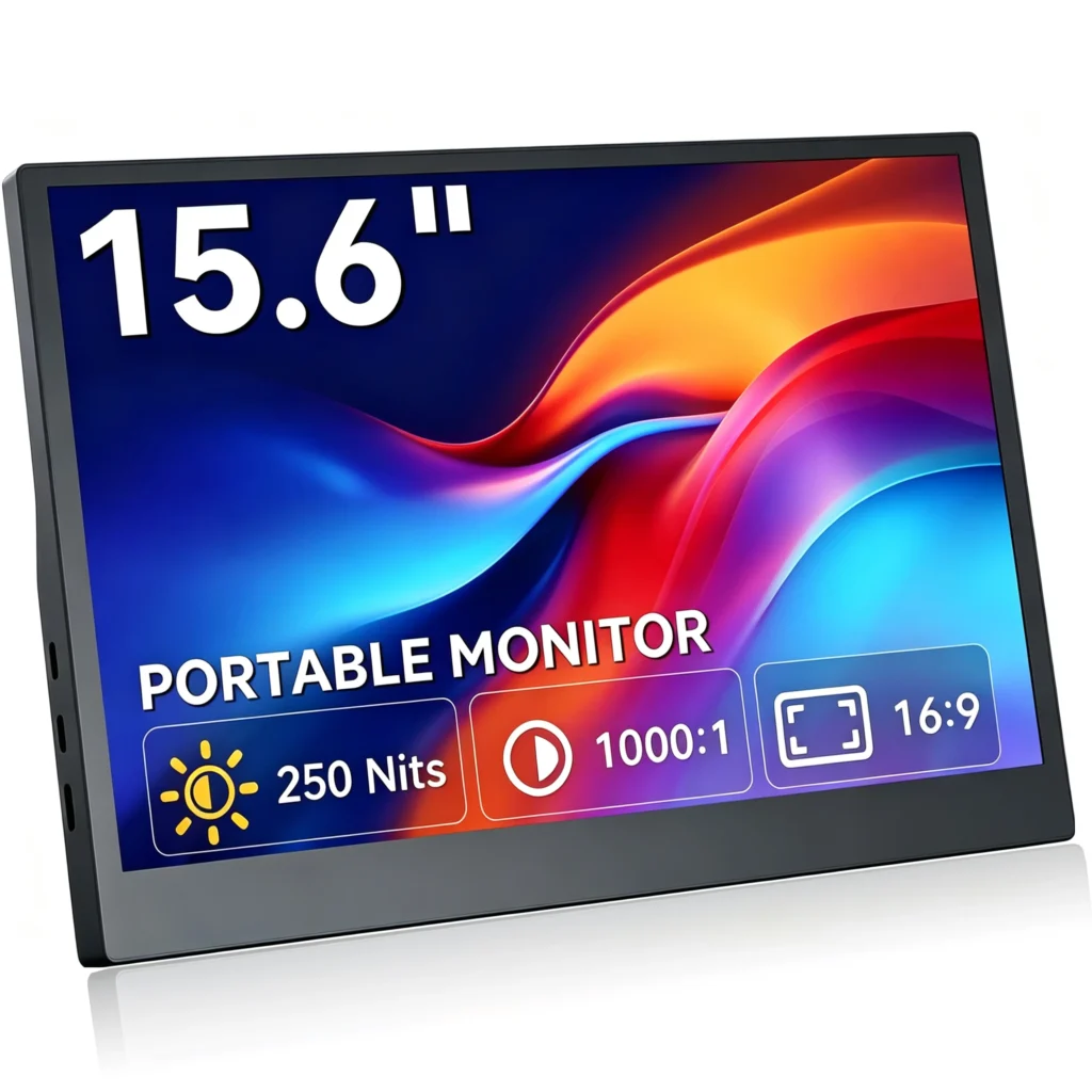 15.6 Inch Portable Monitor IPS 1366x768 USB-C Display – Australian Stock