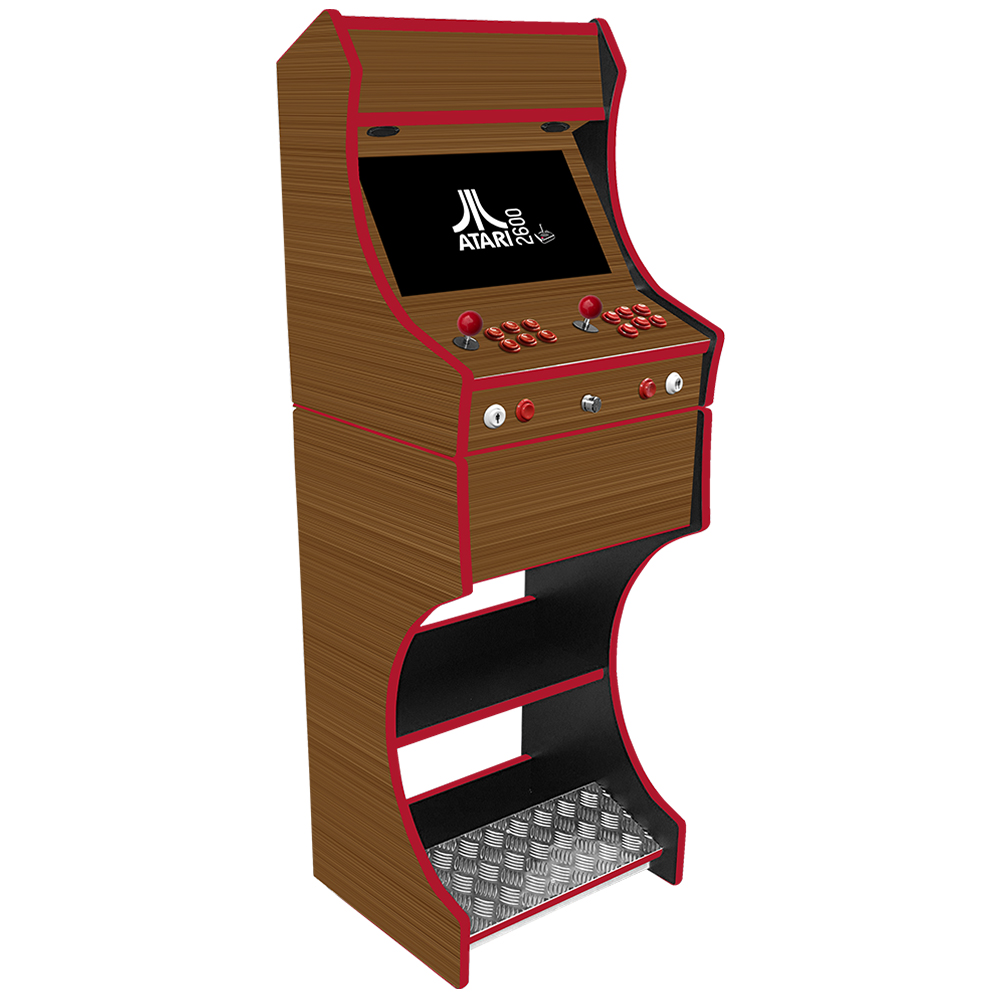 Retro Bartop & Stand - Wooden Effect Machine