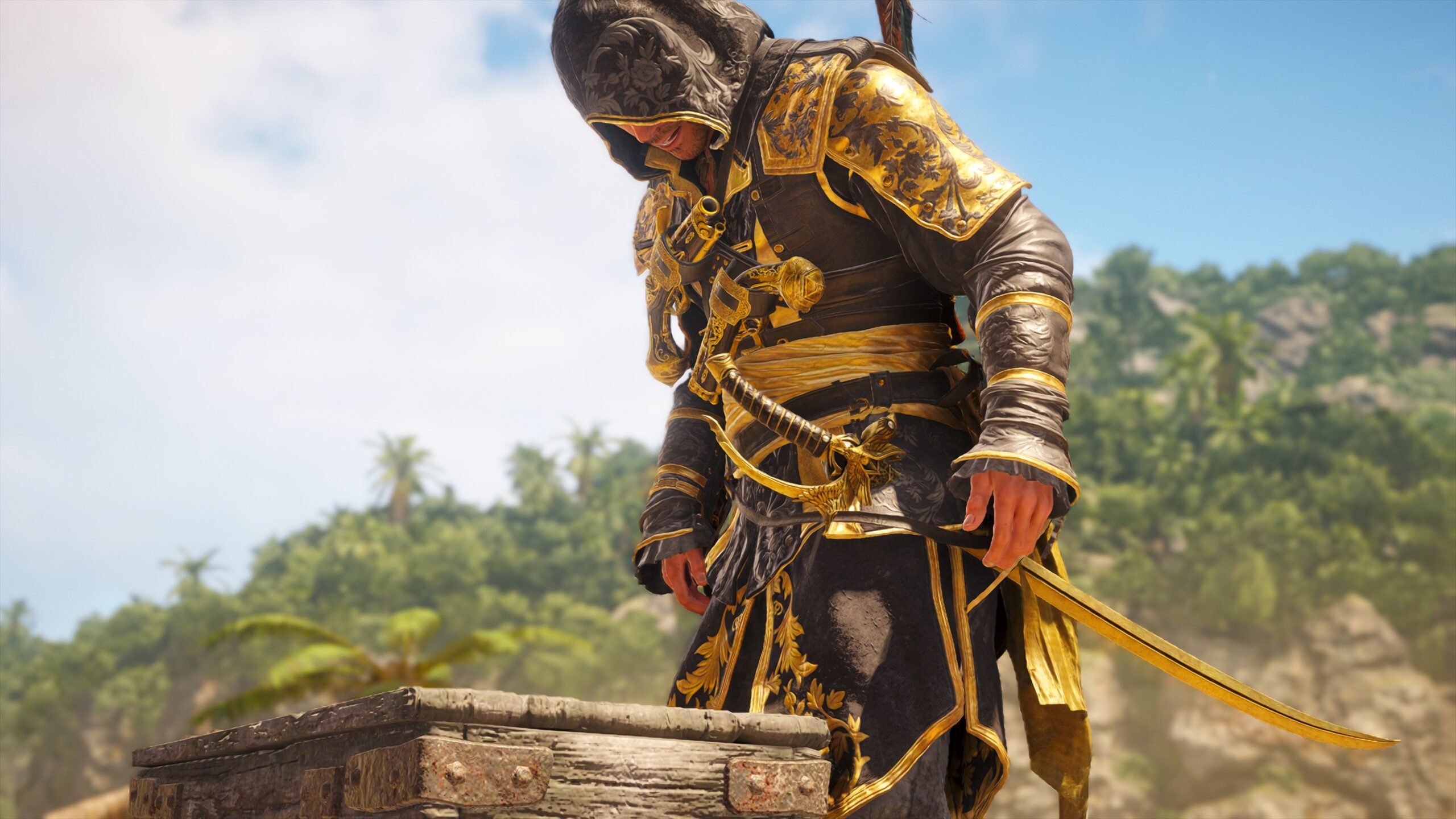 Edward finds a treasure location in Assassin's Creed Black Flag Resynced.