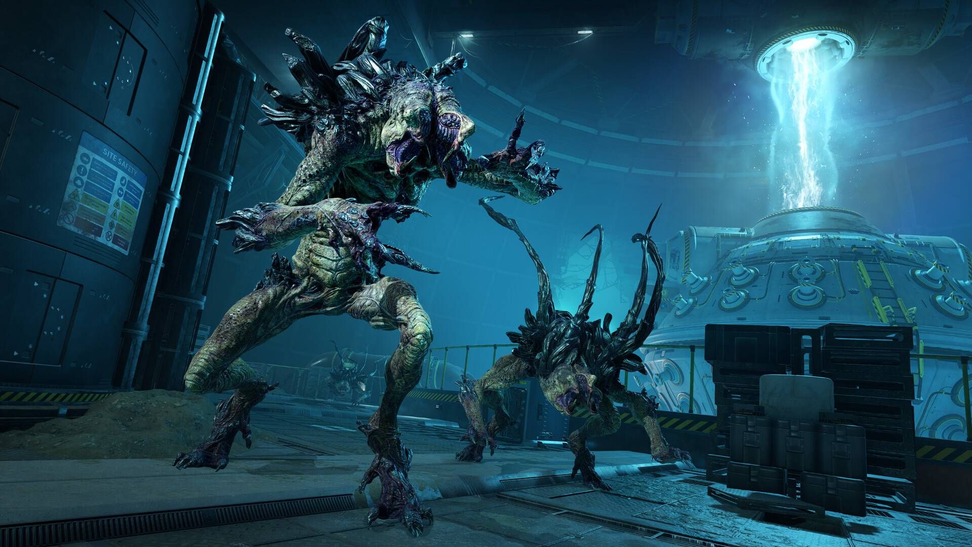 Two aliens in Alien Deathstorm.
