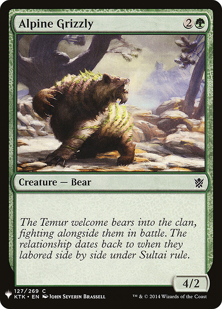 Alpine Grizzly - The List KTK-127 (bafc6e90-d46e-409e-92c7-b3de361931b5)