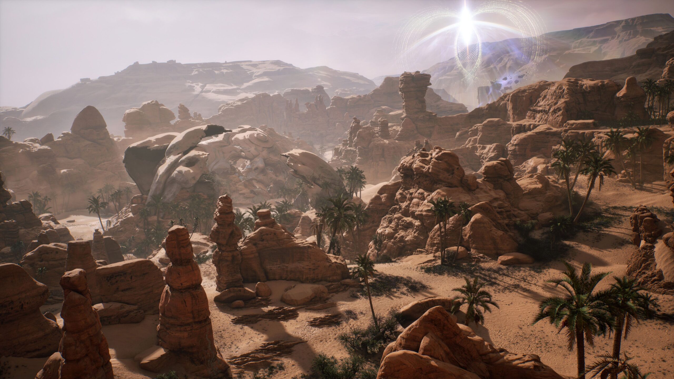 A rocky desert in 1001: Threads of Mizan.
