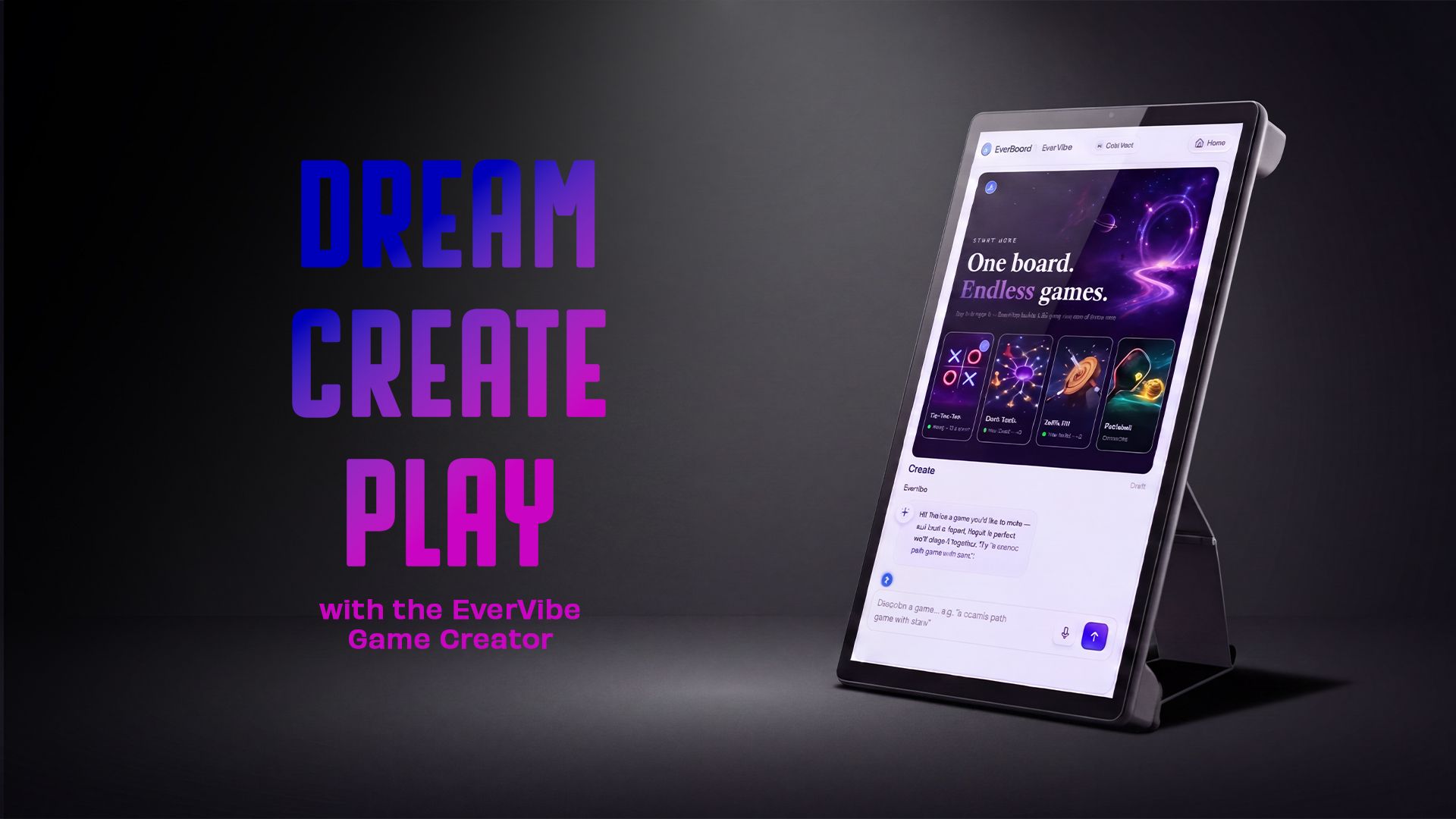 everboard evervibe game creator