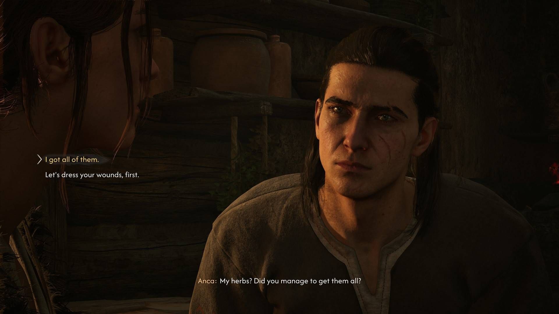 Coen responding to Anca during Page-Turner in The Blood of Dawnwalker