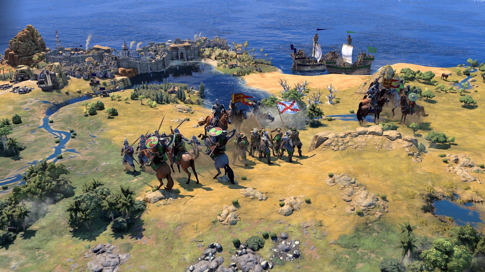 A battle in Civilization 7
