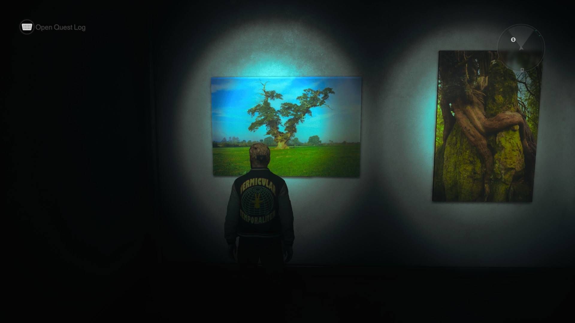 Dylan standing in front of the thunder artwork in Control Resonant.