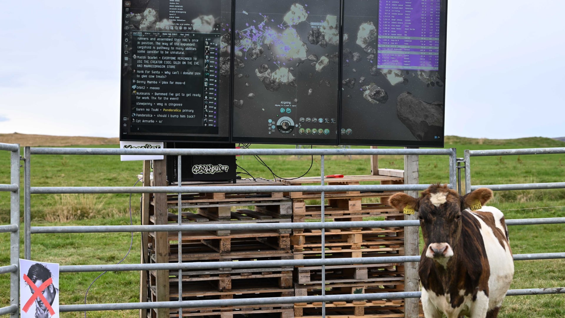 A Cow Is Playing EVE Online on Twitch