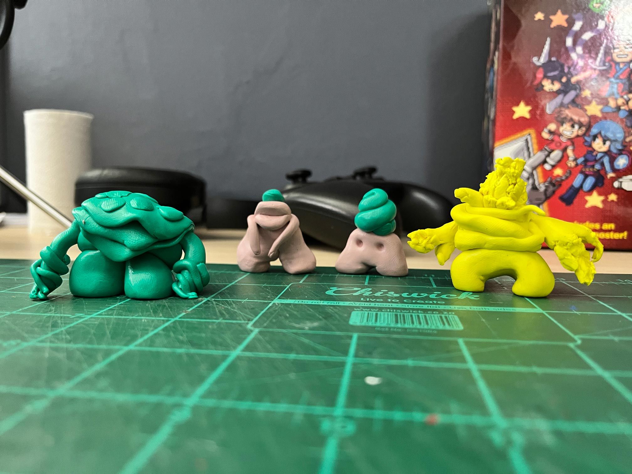 first batch of sculpts