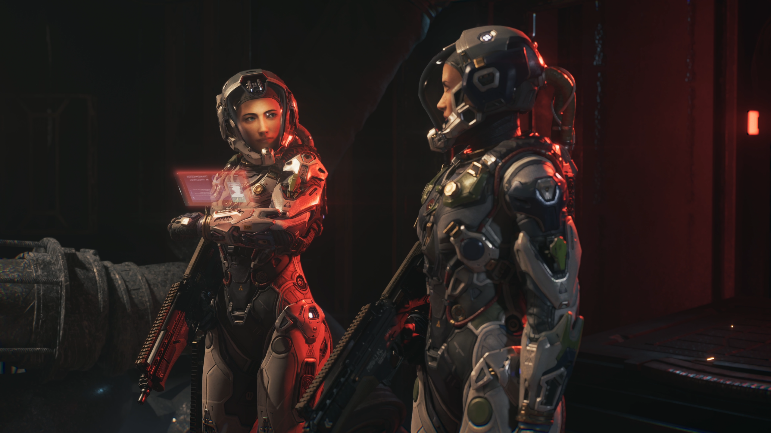 Two characters from The Expanse Osiris Reborn chat