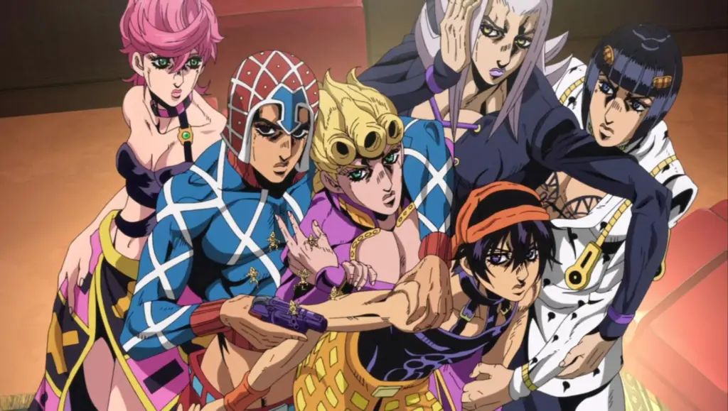 Bucciarati's gang in JoJo part 5 golden Wind