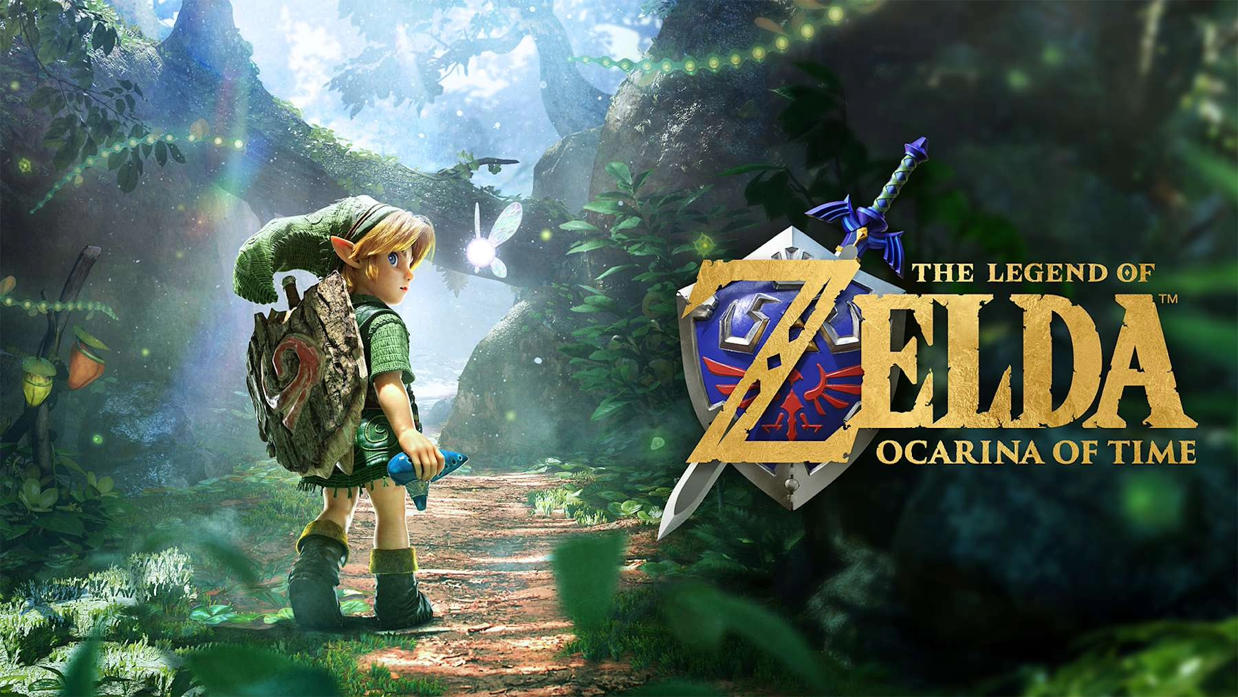 Key art for Nintendo's The Legend of Zelda: Ocarina of Time remake for Nintendo Switch 2.