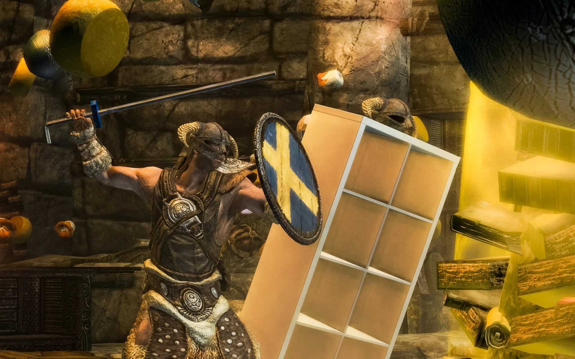 Ikea’s Skyrim Mod Turns a Kallax Shelf Into Matt Berry