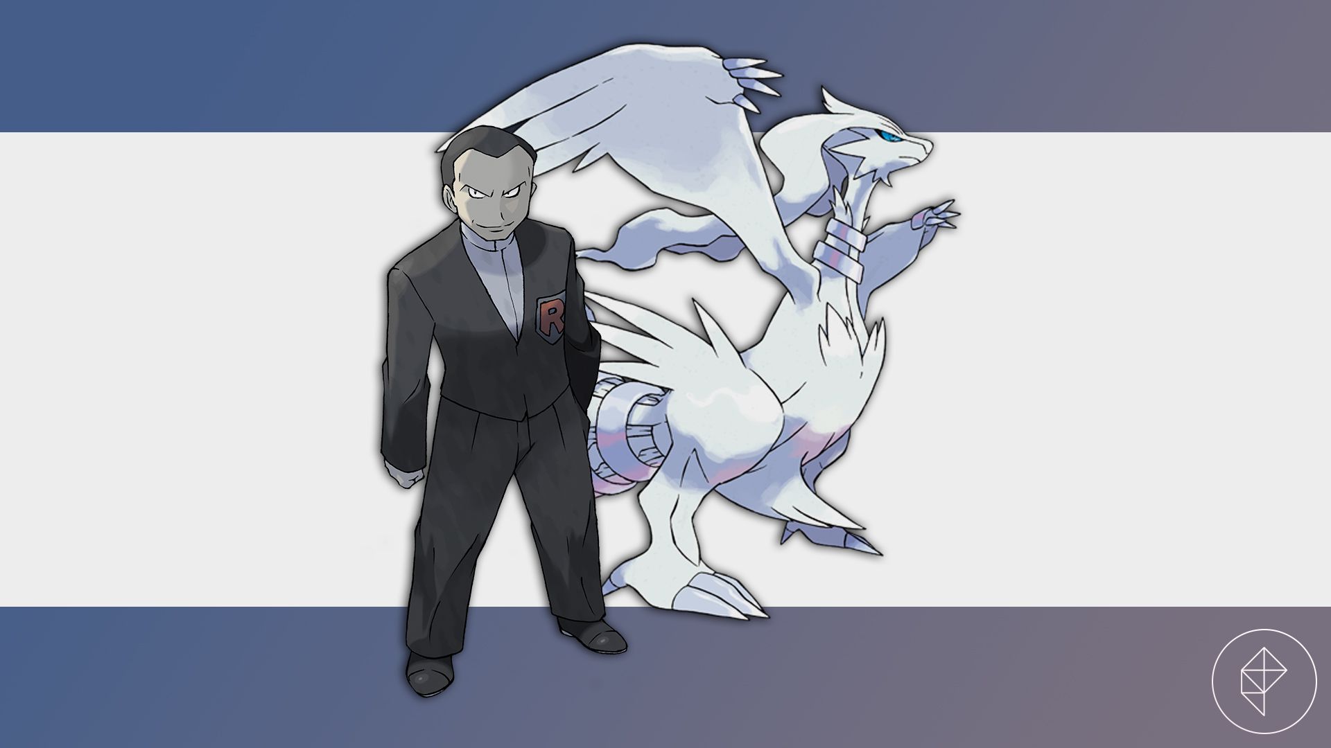 Giovanni with Reshiram in Pokémon