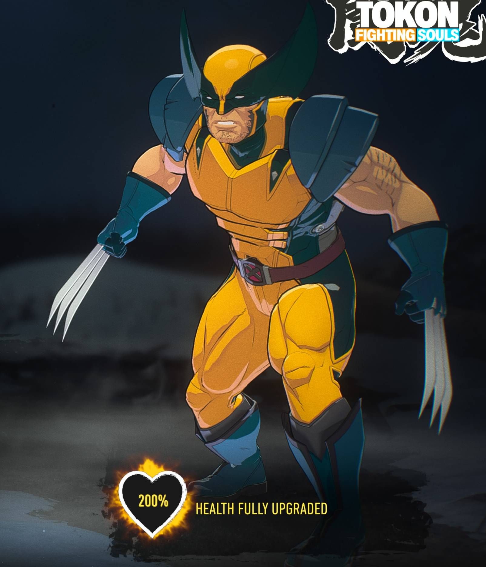 The Marvel Tokon: Fighting Souls suit in Marvel's Wolverine.