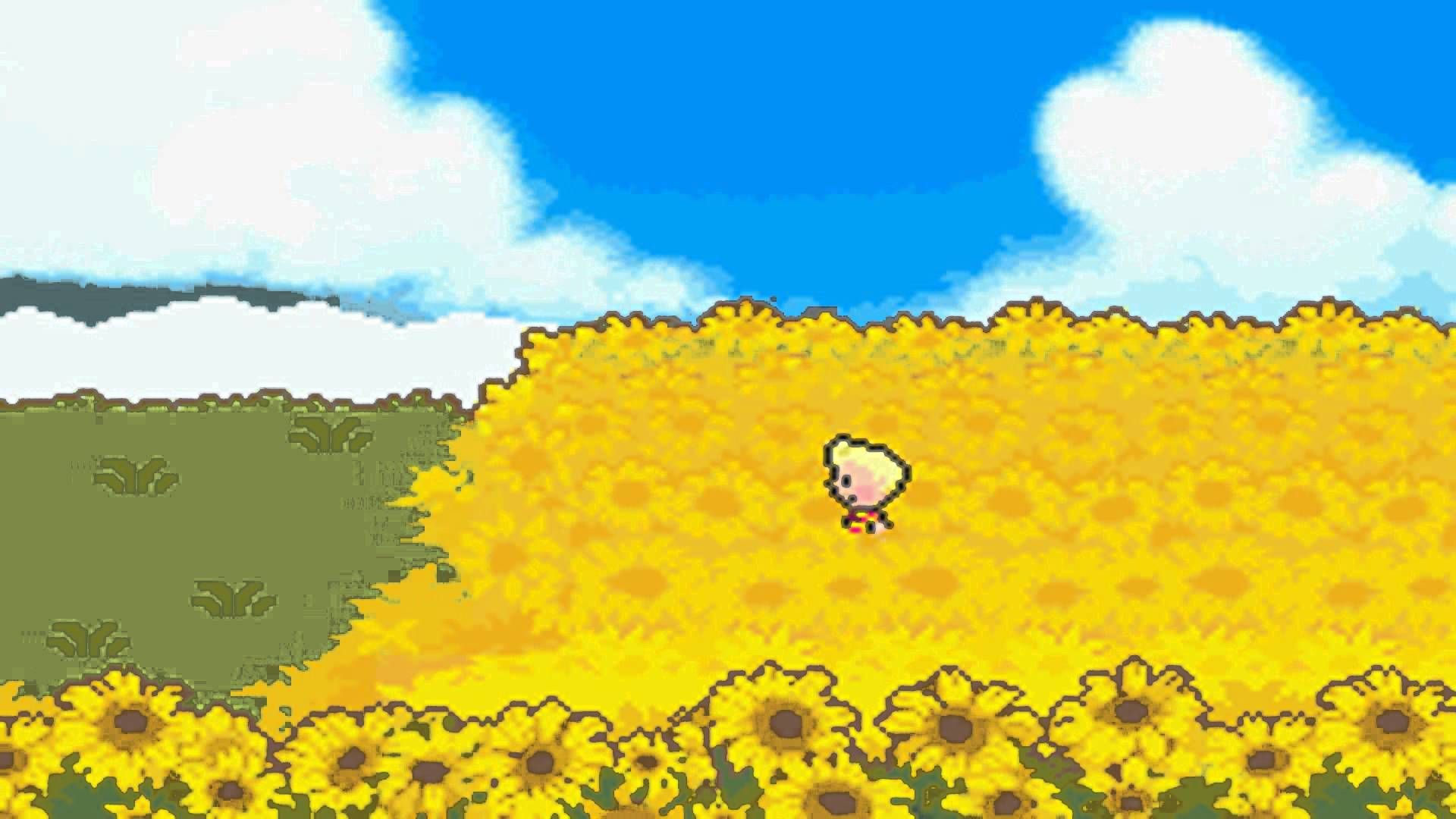 A serene floral scene from Mother 3