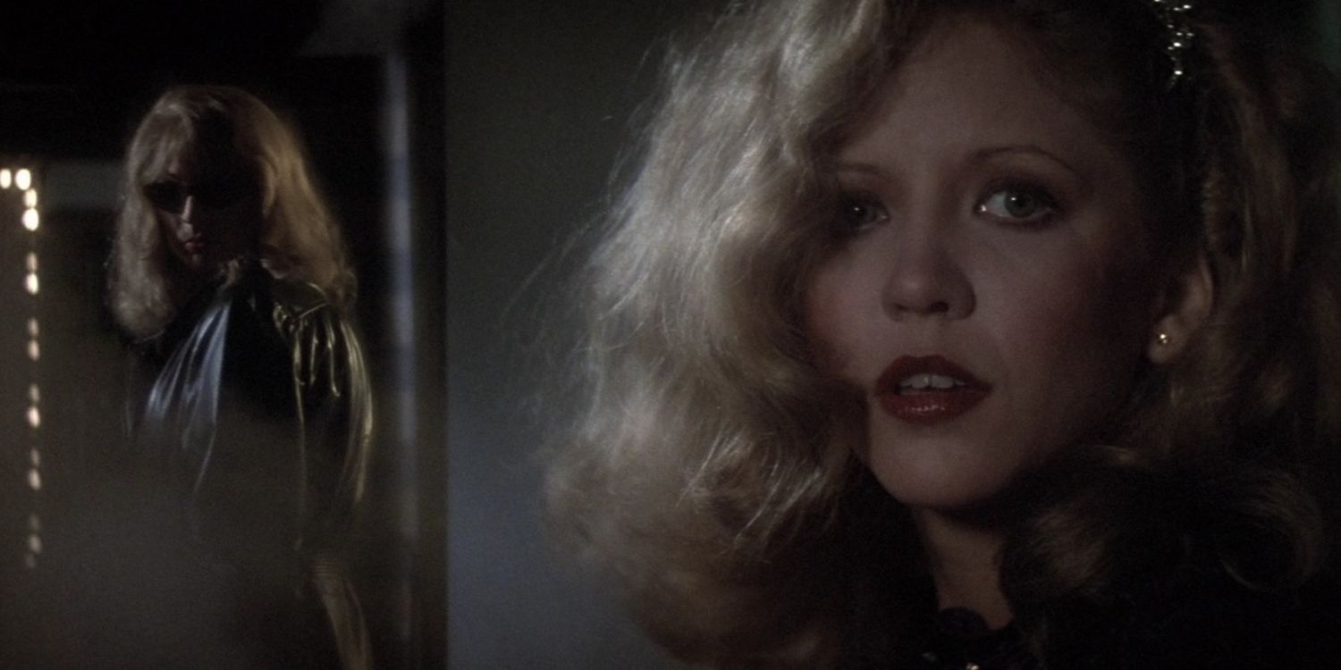 Nancy Allen and Michael Caine in Dressed to Kill