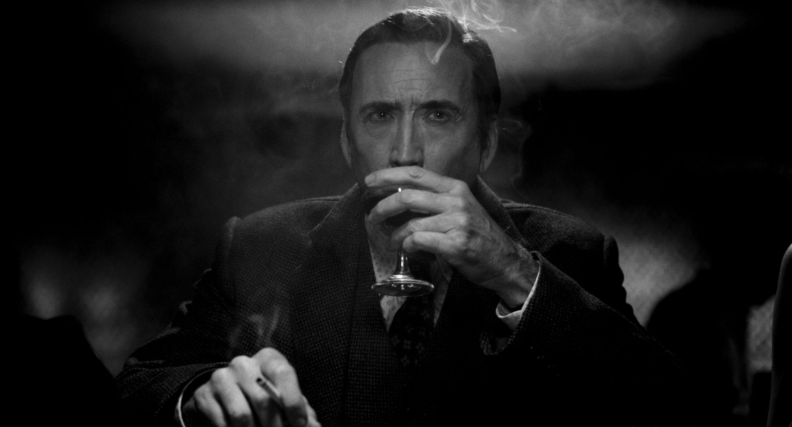 Nic Cage in Spider-Noir B&W