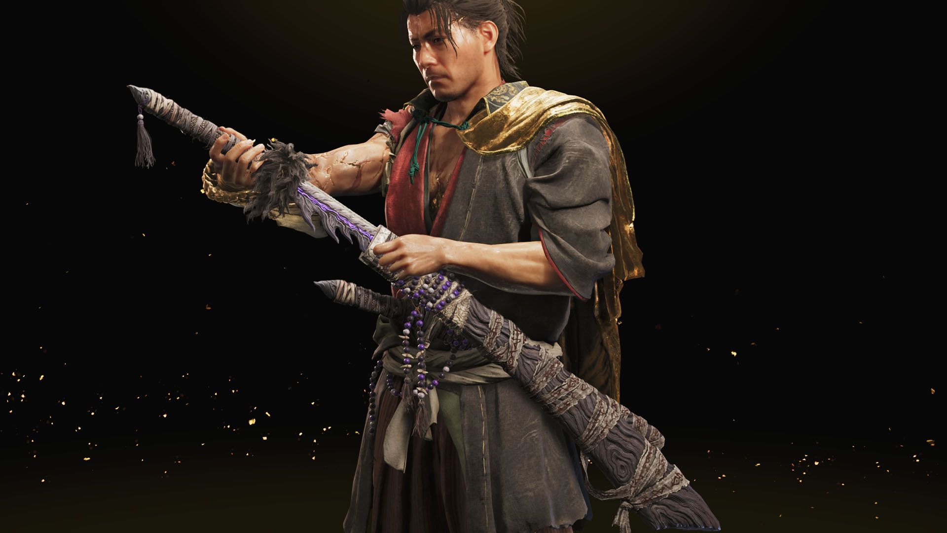 A Onimusha: Way of the Sword screenshot showing the Sealed Curse sword