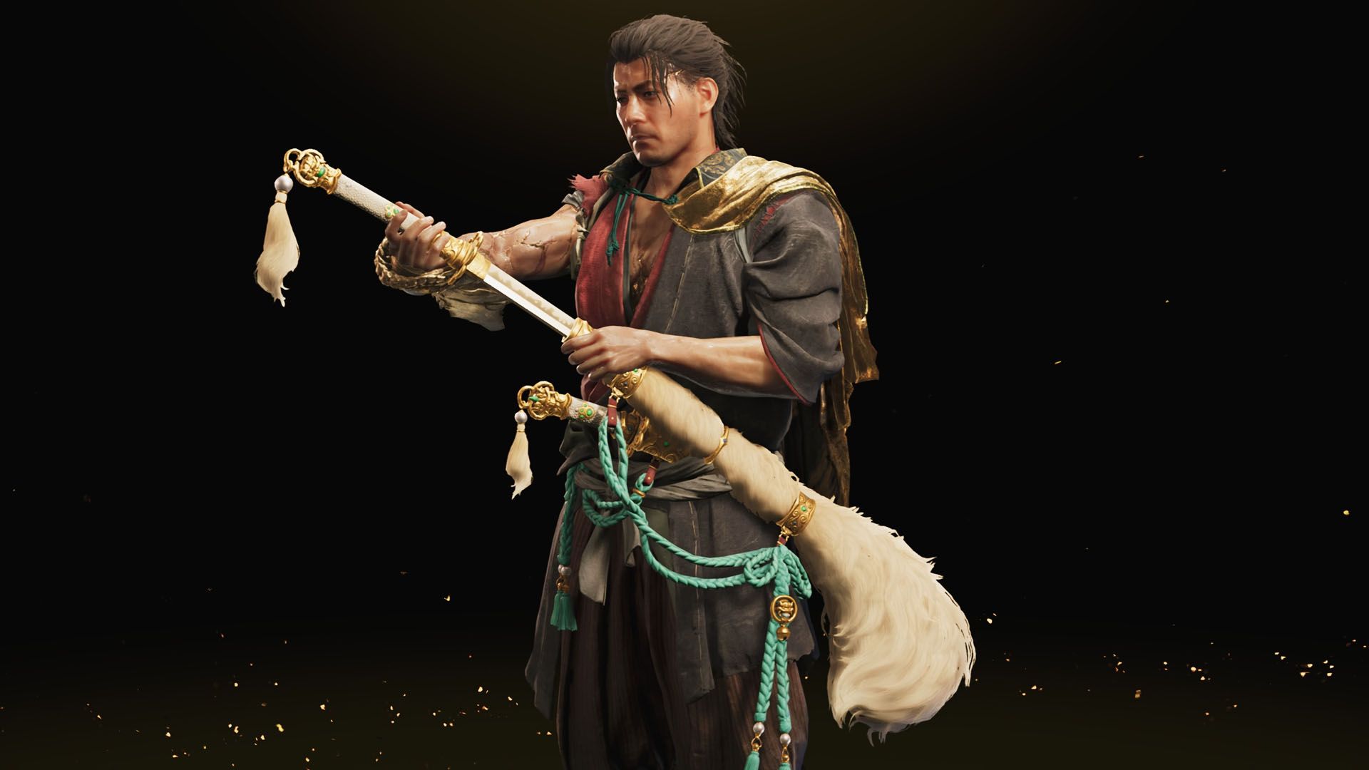 A Onimusha: Way of the Sword screenshot showing the White Lion sword