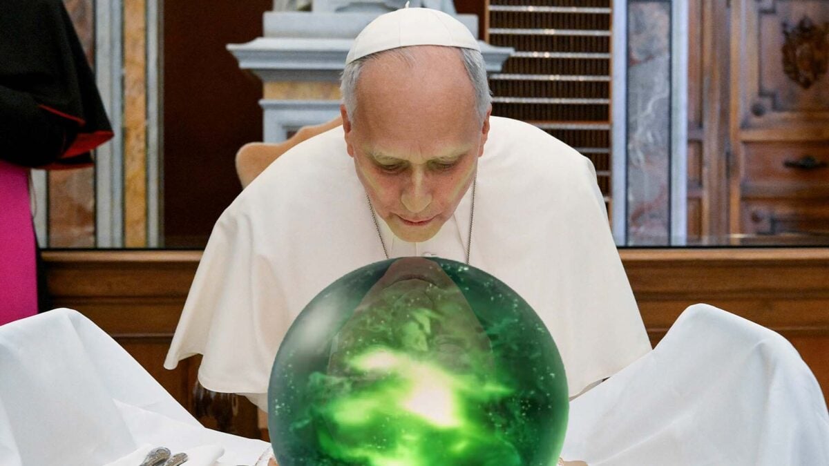 Pope Leo XIV Receives a Giant Green Materia-Style Orb